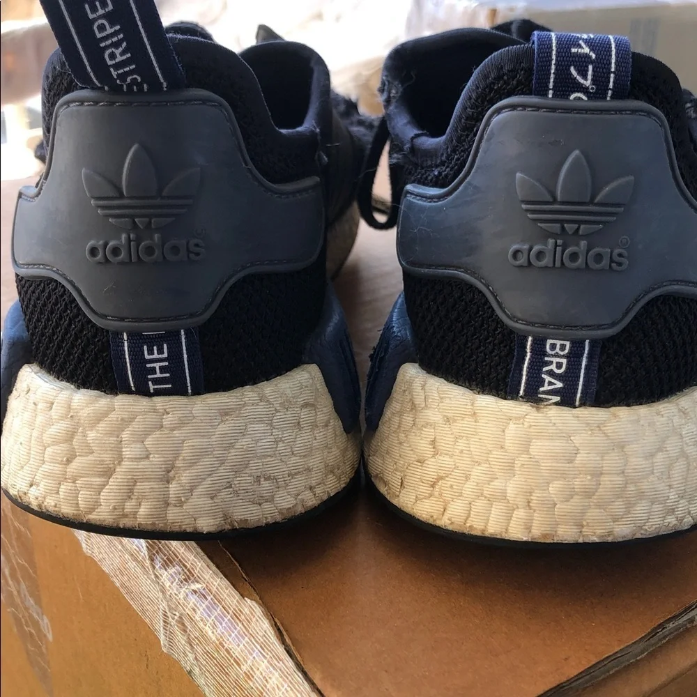 Adidas NMD R1 Core Black Sneakers - Size 11 Mens